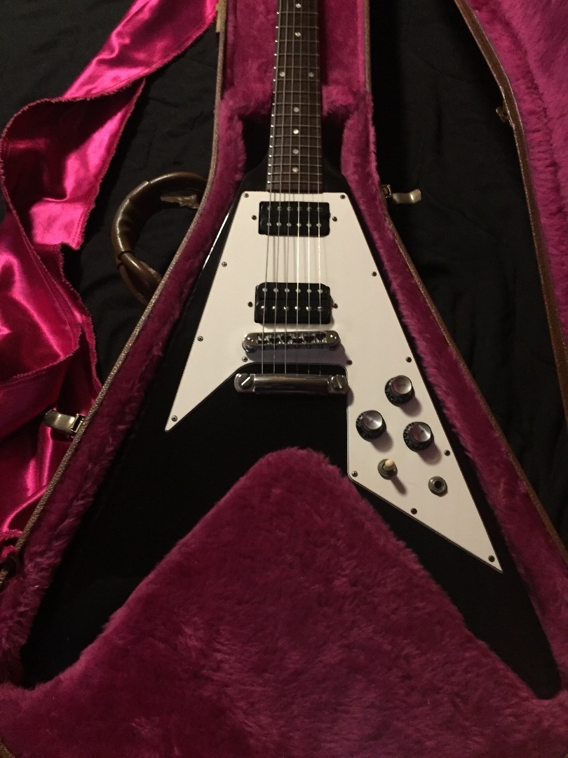 現状品 Gibson ギブソン フライングV 1995年製 ケース付き Gibson USA ギブソン フライングV 95年 ハードケース ソフト