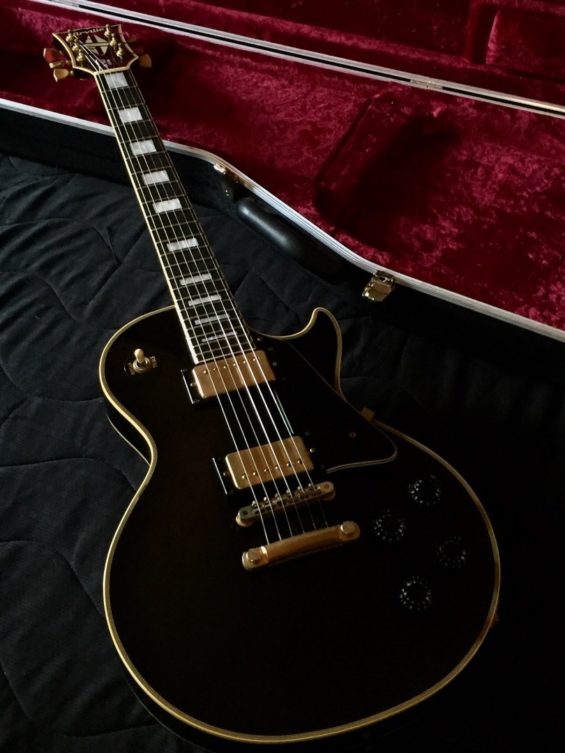 1991 Orville Les Paul Custom / LPC-75 Ebony Black: Guitars Land Seven