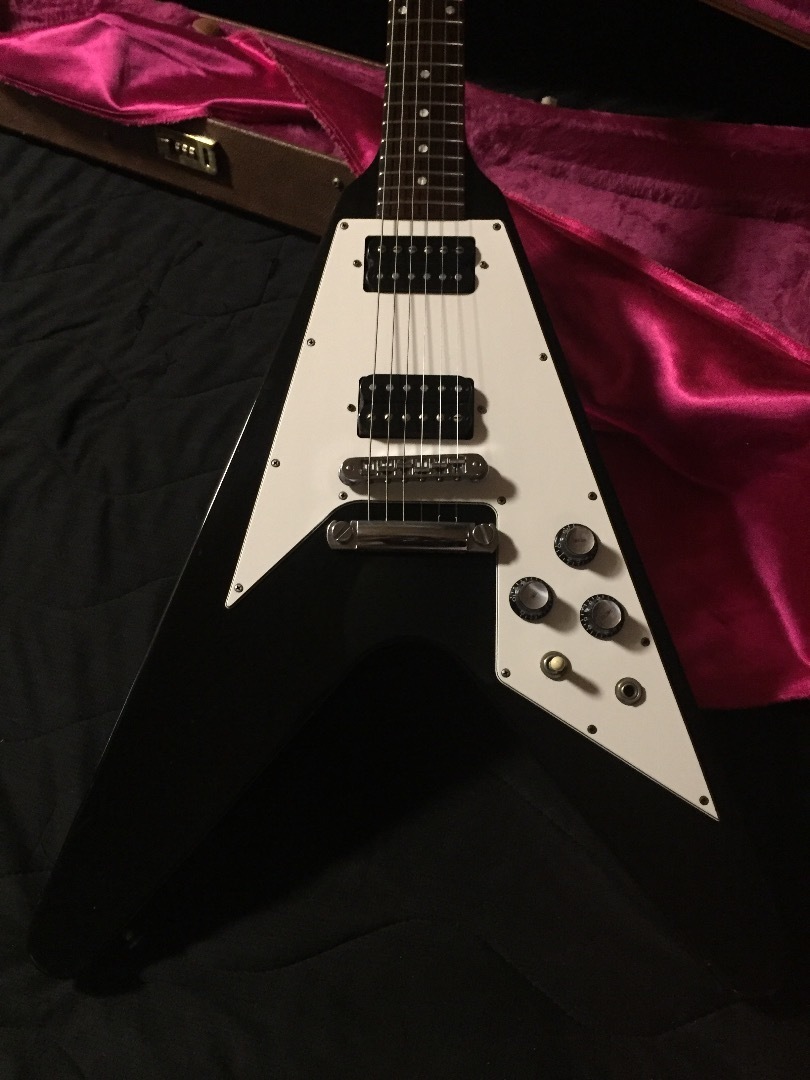 1995 Gibson Flying V 67 Reissue / Ebony Black: Guitars Land