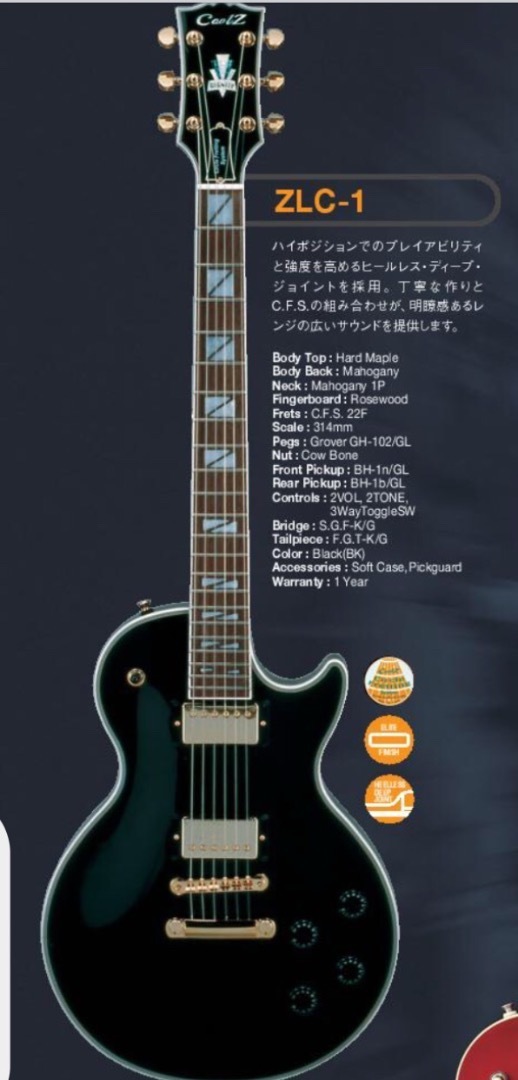 Coolz ZLC-1 Les Paul CUSTOM - エレキギター