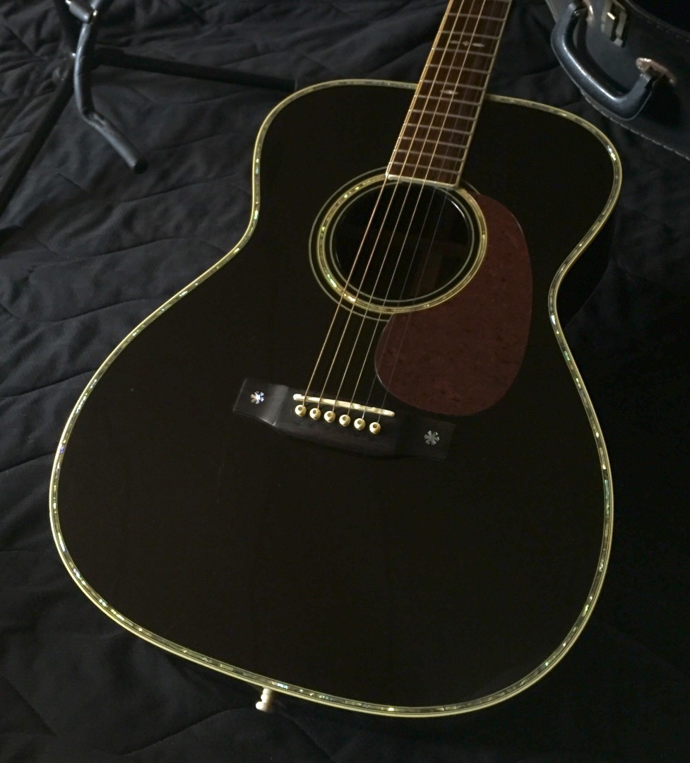 2005 Aria Dreadnought AF-60 Limited Black OOO-42 type: Guitars