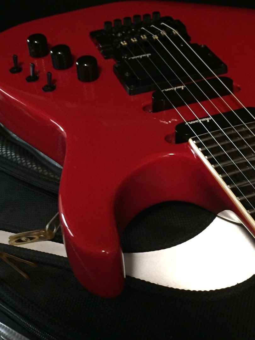 1987 Charvel Model6 Kahler Pro Ferrari Red / Neck Thru 〜 Mint Condition:  Guitars Land Seven