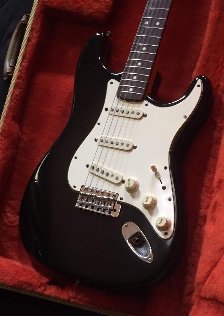 1987 Fender Usa 62 Vintage Reissue Stratocaster Black Fullerton Factory Leftover Parts Guitars Land Seven